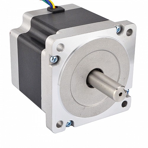 Nema 34 CNC Stepper Motor 4.5Nm(637.25oz.in) 5.5A 86x86x80mm Key Way Shaft - 34HS31-5504S | StepperOnline CA
