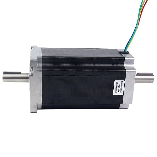 Dual Shaft Nema 42 CNC Stepper Motor 30Nm(4248oz.in) 8A 110x110x201mm 4 Wires - 42HS79-8004D | StepperOnline CA