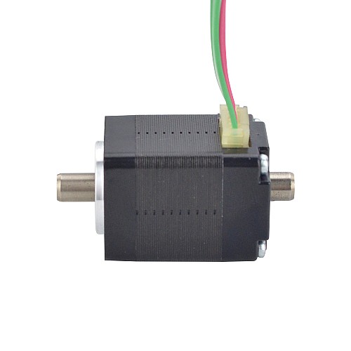 Dual Shaft Nema 8 Hollow Shaft Stepper Motor Bipolar 1.5Ncm(2.12oz.in) 0.49A 20x20x27mm - 8HS12-0494H | StepperOnline CA Dual Shaft Nema 8 Hollow Shaft Stepper Motor Bipolar 1.5Ncm(2.12oz.in) 0.49A 20x20x27mm - 8HS12-0494H | StepperOnline CA
