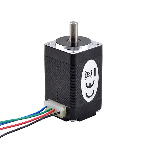 Nema 8 Bipolar 1.8deg 1.8Ncm(2.55oz.in) 0.6A 20x20x34mm 4 Wires - 8HS13-0604S | StepperOnline CA