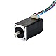 Nema 8 Bipolar 1.8deg 4Ncm(5.7oz.in) 0.6A 20x20x38mm 4 Wires - 8HS15-0604S | StepperOnline CA