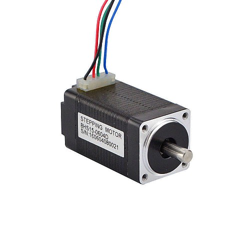 Dual Shaft Nema 8 Bipolar 4Ncm(5.7oz.in) 0.6A 20x20x38mm 4 Wires - 8HS15-0604D | StepperOnline CA Dual Shaft Nema 8 Bipolar 4Ncm(5.7oz.in) 0.6A 20x20x38mm 4 Wires - 8HS15-0604D | StepperOnline CA
