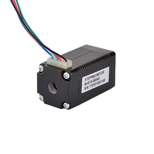 Nema 8 Bipolar 1.8deg 4Ncm(5.7oz.in) 0.6A 20x20x38mm 4 Wires - 8HS15-0604S | StepperOnline CA