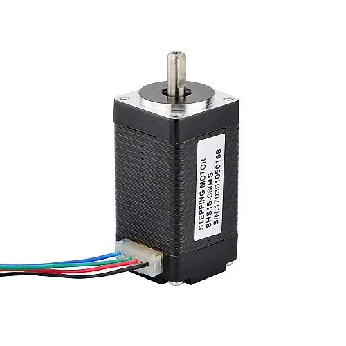 Nema 8 Bipolar 1.8deg 4Ncm(5.7oz.in) 0.6A 20x20x38mm 4 Wires - 8HS15-0604S | StepperOnline CA