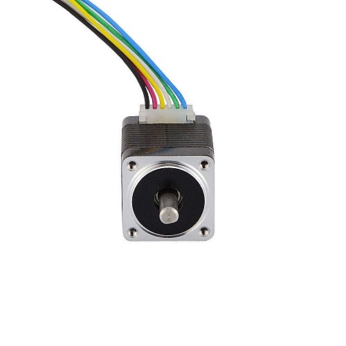 Nema 8 Unipolar 1.8deg 1.8Ncm(2.55oz.in) 0.5A 20x20x28mm 6 Wires - 8HS12-0506S | StepperOnline CA