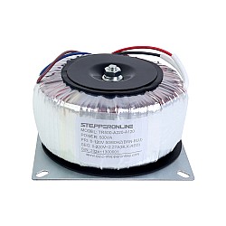 500VA Single-phase Toroidal Transformer 120VAC to 220VAC 2.27A 50/60Hz