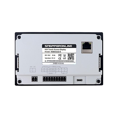 4.3 480x272px RS-485 Serial port 128MB/FLASH 64MB/Memory HMI Touch Screen LED Display - HI3043ieS-N | StepperOnline CA