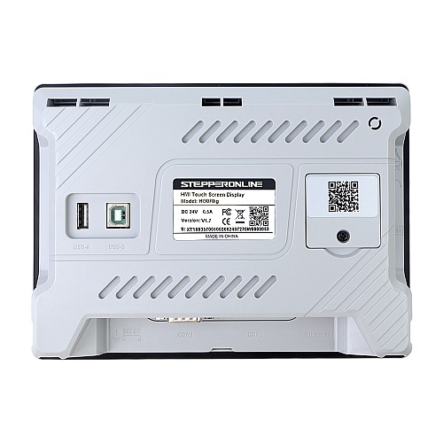 7 800x480px RS-485 Serial port & USB 128MB/FLASH 128MB/Memory lloT-Ready HMI Touch Screen LED Display - HI3070ig | StepperOnline CA