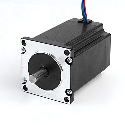 Used - Nema 23 Stepper Motor 2.4Nm(339.87oz.in) 4A 57x57x82mm 8mm Shaft 4 Wires