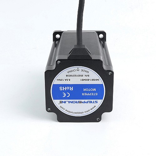 Used - S Series Nema 34 Stepper Motor 13.0Nm(1841oz.in) 14mm Key-way Shaft 1m Cable - 34HS61-6004S1-USED | StepperOnline CA