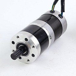 Used - China Stock - 24V 101W Round Geared Brushless DC Motor 6.90Nm(977.12oz.in) 27:1 Round Planetary Gearbox