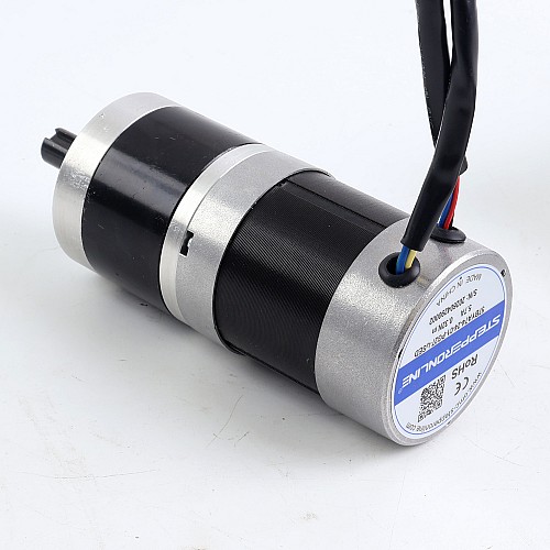 Used - CN Stock - 24V 101W Round Geared Brushless DC Motor 6.90Nm(977.12oz.in) 27:1 Round Planetary Gearbox - 57BYA74-24-01-PG27-USED | StepperOnline CA