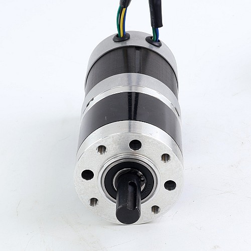Used - CN Stock - 24V 101W Round Geared Brushless DC Motor 6.90Nm(977.12oz.in) 27:1 Round Planetary Gearbox - 57BYA74-24-01-PG27-USED | StepperOnline CA