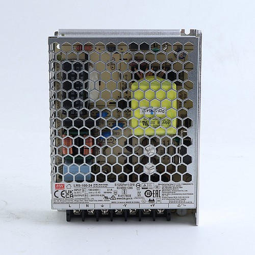 Used - LRS-100-24 MEANWELL 100W 24VDC 4.5A 115/230VAC Enclosed Switching Power Supply - LRS-100-24-USED | StepperOnline CA