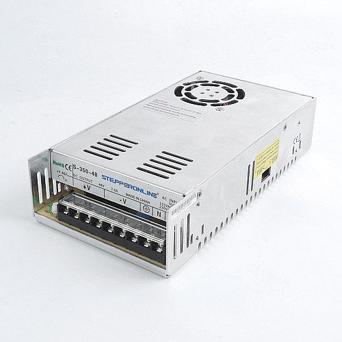 Used - 350W 48V 7.30A 115/230V Switching Power Supply Stepper Motor CNC Router Kits - S-350-48-USED | StepperOnline CA Used - 350W 48V 7.30A 115/230V Switching Power Supply Stepper Motor CNC Router Kits - S-350-48-USED | StepperOnline CA