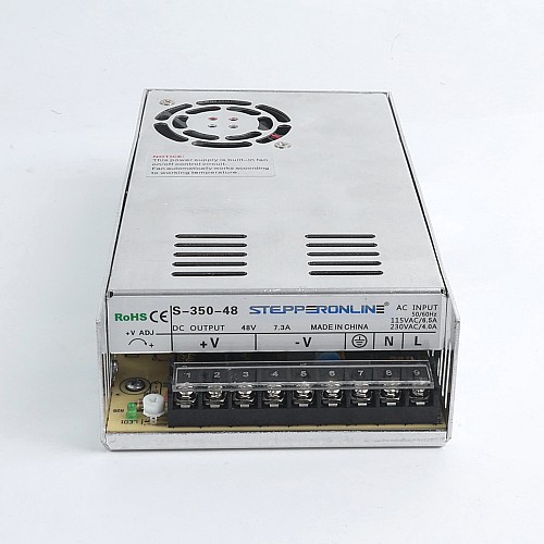 Used - 350W 48V 7.30A 115/230V Switching Power Supply Stepper Motor CNC Router Kits - S-350-48-USED | StepperOnline CA Used - 350W 48V 7.30A 115/230V Switching Power Supply Stepper Motor CNC Router Kits - S-350-48-USED | StepperOnline CA