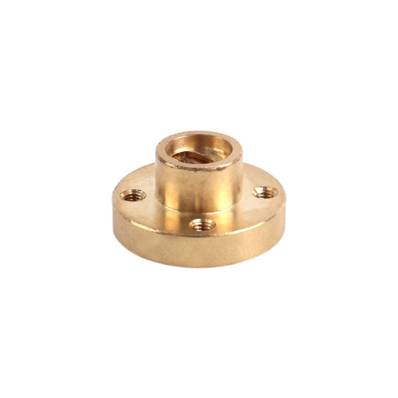 Used - Brass Screw Nut for Tr8x8mm Threaded Rod - SN-B-MB-USED | StepperOnline CA