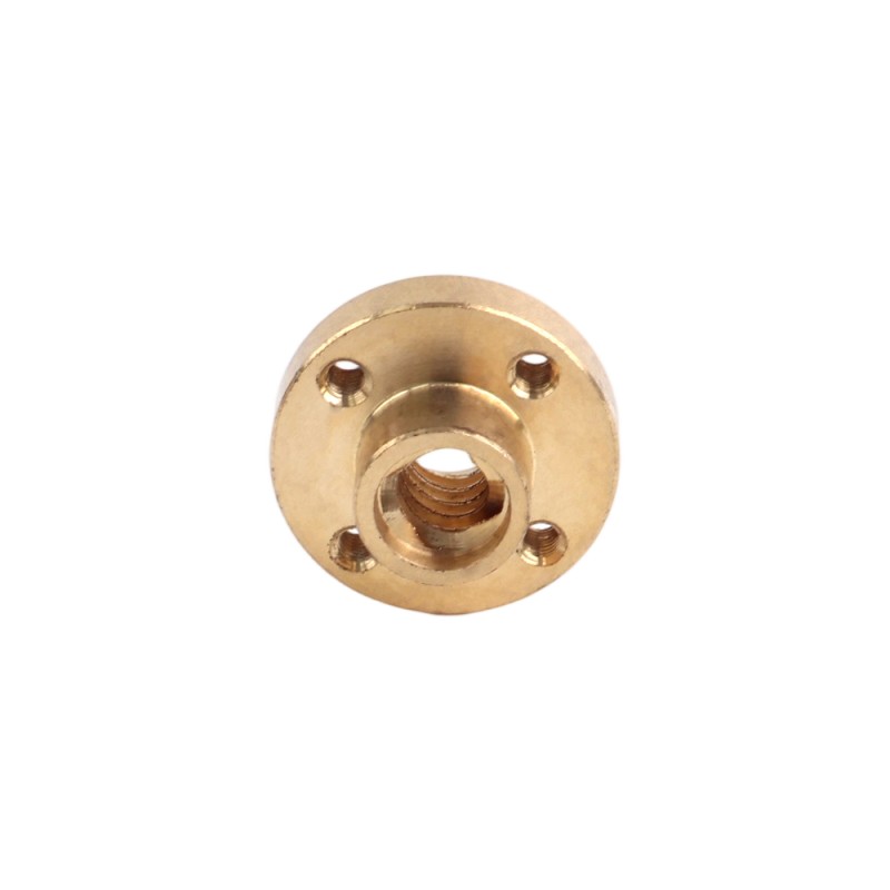 Used - Brass Screw Nut for Tr8x8mm Threaded Rod - SN-B-MB-USED | StepperOnline CA