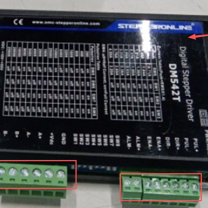 Digital Stepper Driver 1.0-4.5A 18-50VDC for Nema 17, 23, 24 Stepper Motor - DM542T | StepperOnline CA