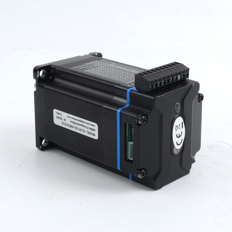 iCL Series NEMA 23 Integrated Closed Loop Stepper Motor 2.3Nm(325.71oz.in) 20-50VDC w/ 14-bit Encoder - iCL57-23 | StepperOnline CA