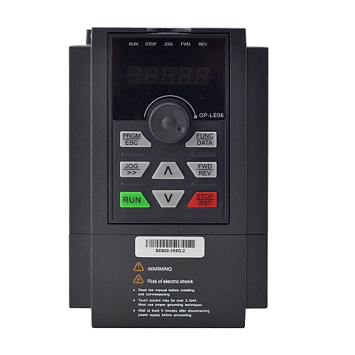 BD600 Series VFD 2HP 1.5KW 7.0A Single/Three Phase 220V Variable Frequency Drive - BD600-1R5G-2 | StepperOnline CA