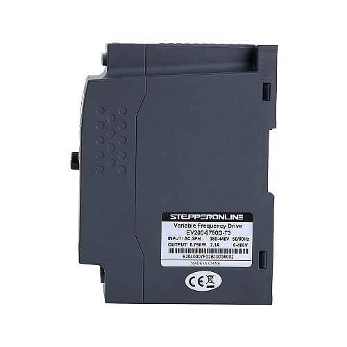 EV200 Series VFD 1HP 0.75KW 2.1A Three Phase 380V Variable Frequency Drive - EV200-0750G-T3 | StepperOnline CA