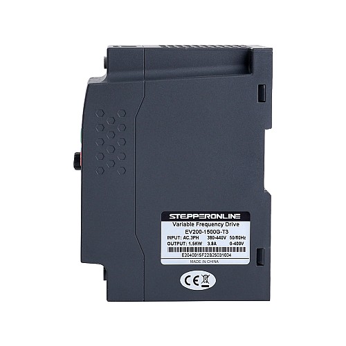 EV200 Series VFD 2HP 1.5KW 3.8A Three Phase 380V Variable Frequency Drive - EV200-1500G-T3 | StepperOnline CA