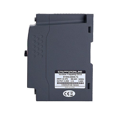 EV200 Series VFD 3HP 2.2KW 5.1A Three Phase 380V Variable Frequency Drive - EV200-2200G-T3 | StepperOnline CA