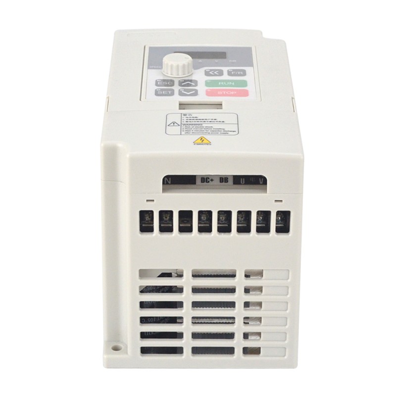 STEPPERONLINE CNC VFD 2.2KW 3HP 20A 110V Variable Frequency Drive Motor Inverter for Spindle Motor Speed Control - V70-2.2S1 | StepperOnline CA